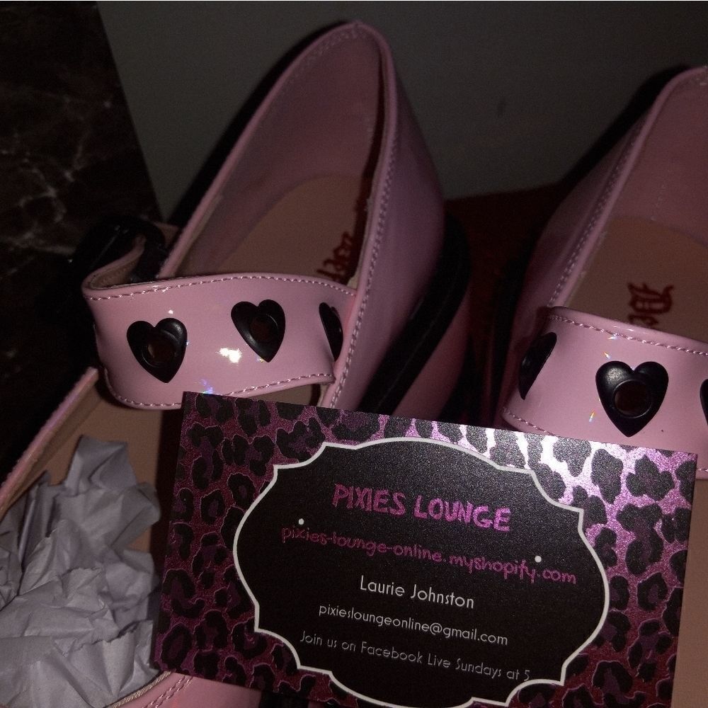 Demonia Patent Leather Candy Holographic Skull Maryjanes - Picture 6 of 7